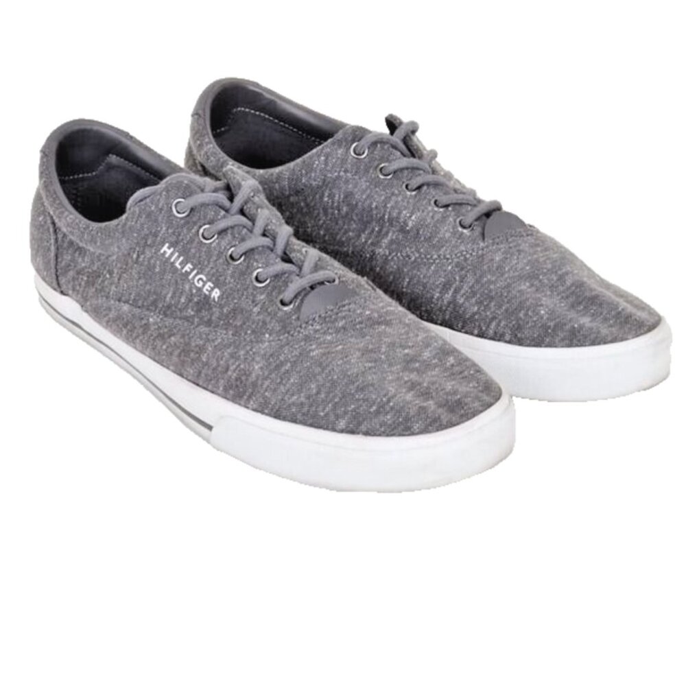 Tommy Hilfiger Men's Size 10.5 Grey Sneakers Boat Shoes Vacation Resort Travel